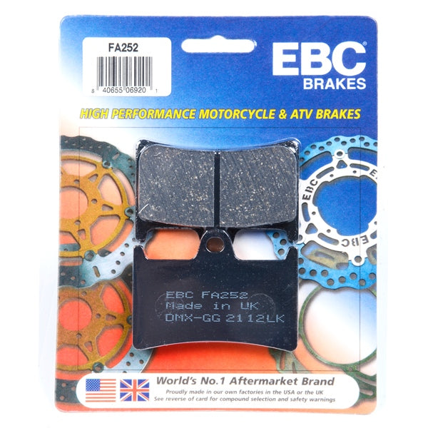 FA252 EBC BRAKE PAD FT