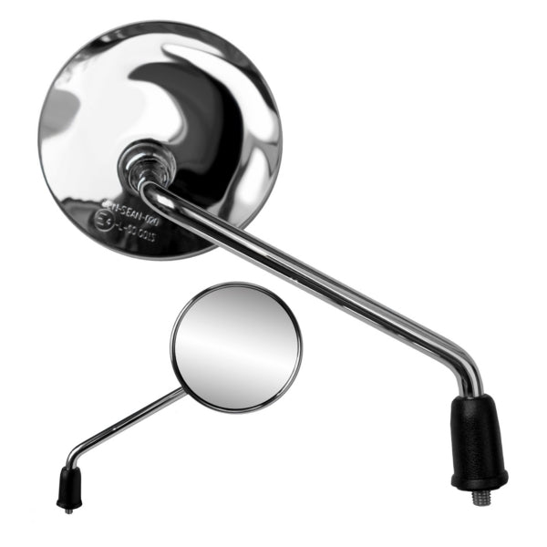 MIRROR ROND 10MM THREAD 7/8" BAR CHR