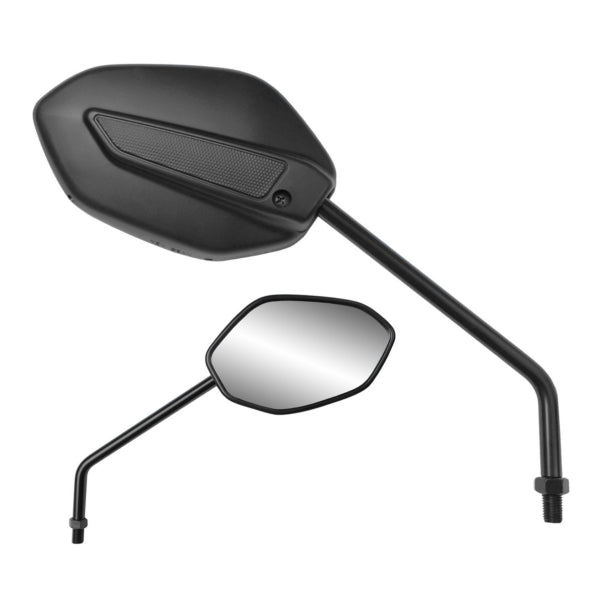ANGLED MIRROR 7/8" BAR BK