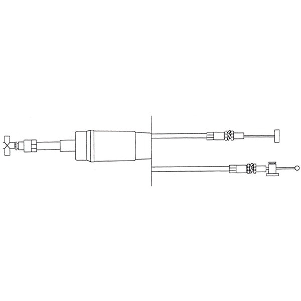 THROTTLE CABLE SINGLE W/INJ POL