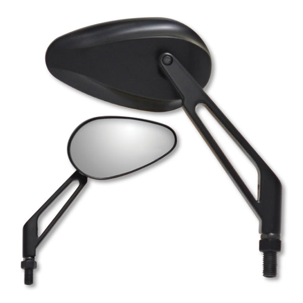 MIRROR X-TREME MINI TEAR DROP SHORT BK