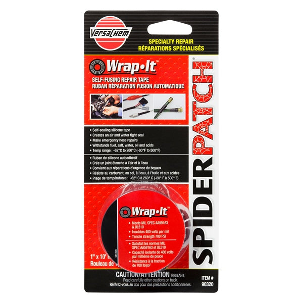 Self-Fusing Repair Tape Wrap-it | SPIDER PATCH – Peterborough Powersports