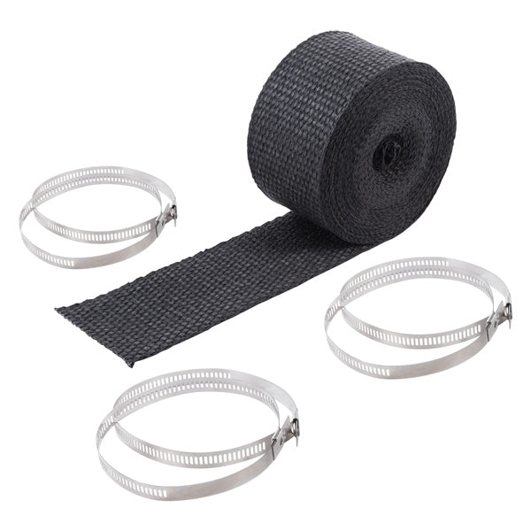 PIPE WRAP W/LOCKING TIE KIT 2" X 25  BK