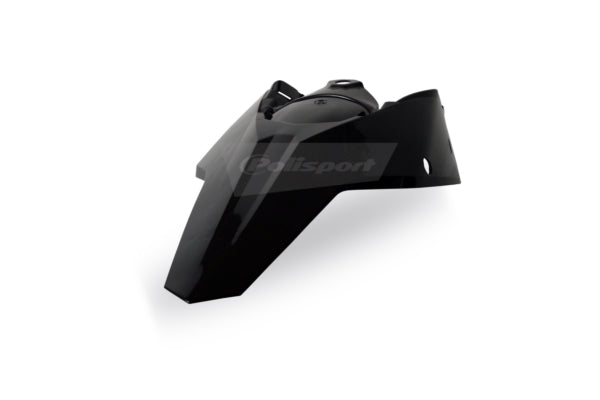 RR FENDER W/SIDE PANEL BK KTM POLISPORT