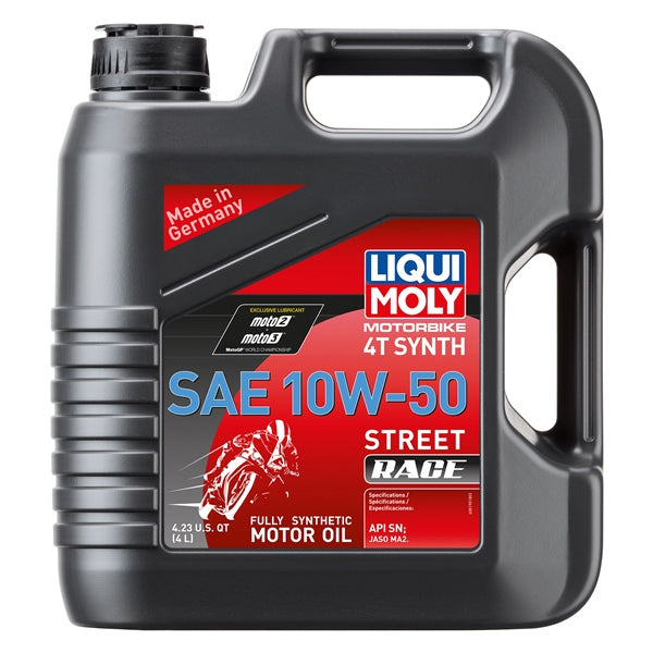 OIL 4T SAE 10W50 STR RACE 4L LIQUIMOLY