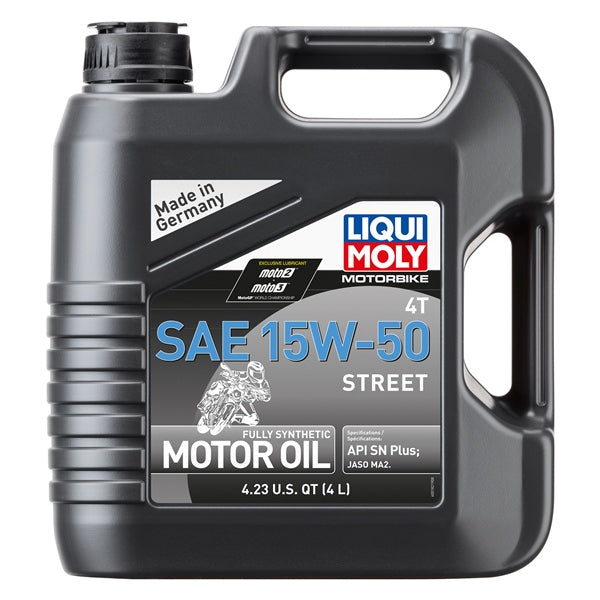 OIL 4T SAE 15W50 STR SYNT 4L LIQUIMOLY