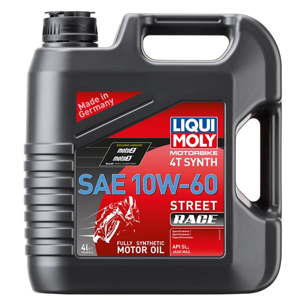 OIL 4T SAE 10W60 STR RACE SYNT 4L