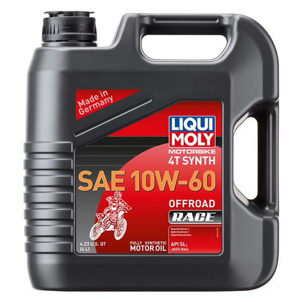 OIL 4T SAE 10W60 MX RACE SYNT 4L LIQUI