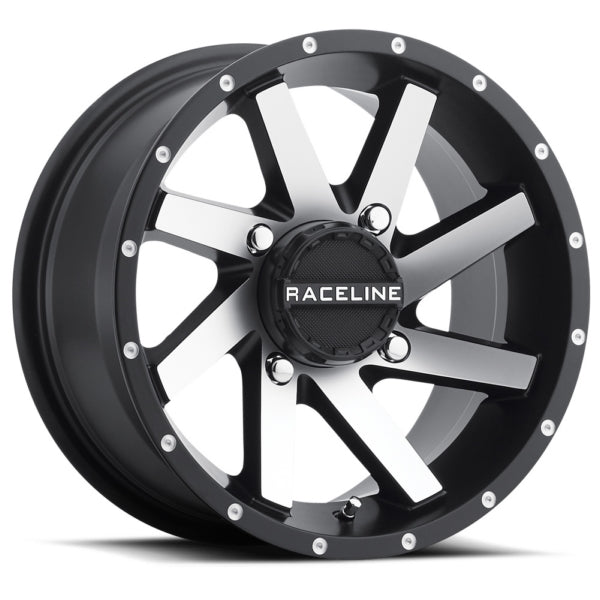 14X7 4X156 A82TWIST MACH BK WHEEL
