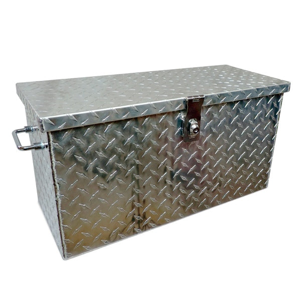 TOOL BOX MED BK ALU DIAMOND PLATE UNIV