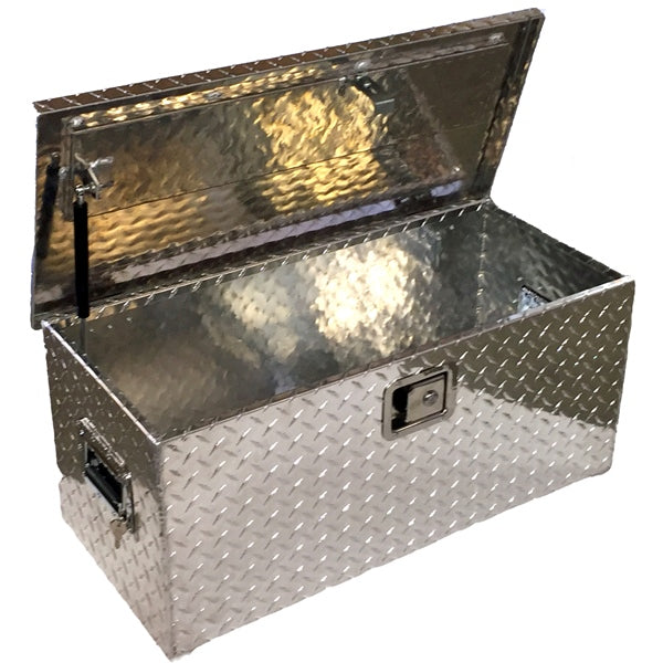 Boxes - Diamond Plate AluminumTool Box Universal Fit