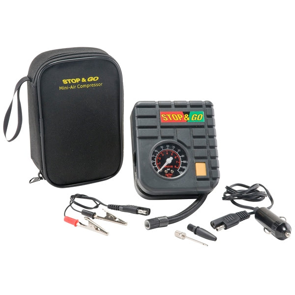 Tire and Wheel Tools - Mini-Air Compressor for Motorcycles, Scooters and ATV's