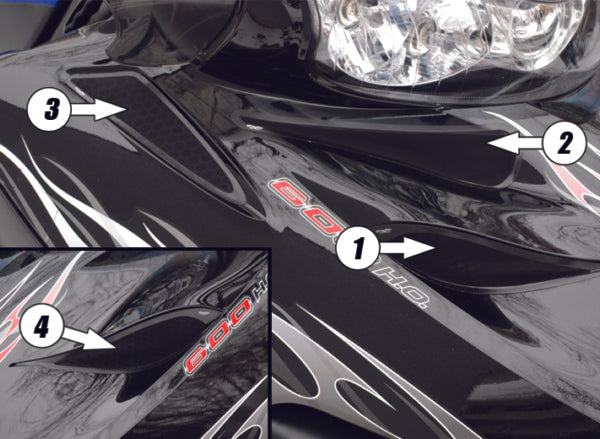 BIG AIR INTAKE VENT KIT QTY4 POL