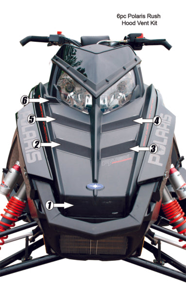 RUSH HOOD VENT KIT (6PC) POL FROGZSKIN