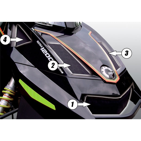 NOSE VENT KIT (4PC) BRP FROGZSKIN