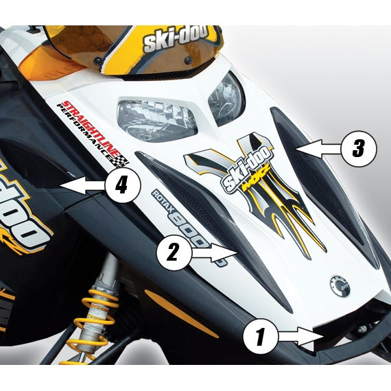 HOOD VENT KIT (4PC) BRP FROGZSKIN