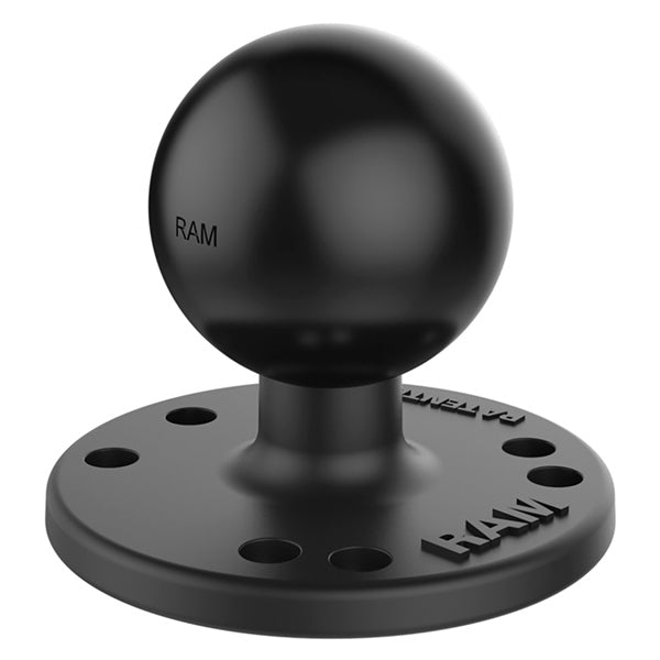 ROUND PLATE 2-1/2" W/BALL RAMMOUNT