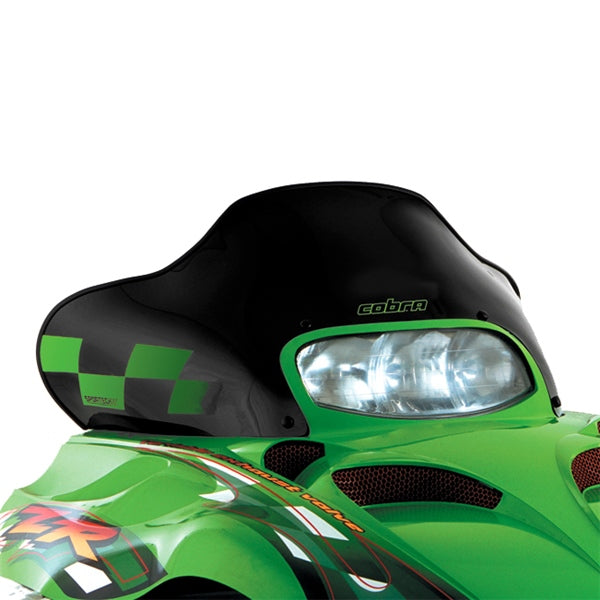 WINDSHIELD LOW 13.75" BK W/GR CHECK A/C