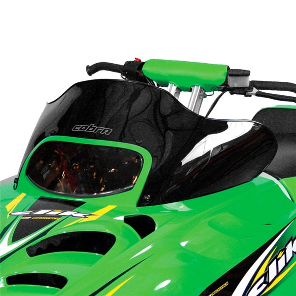 WINDSHIELD LOW 10.25" BK A/C POWERMADD