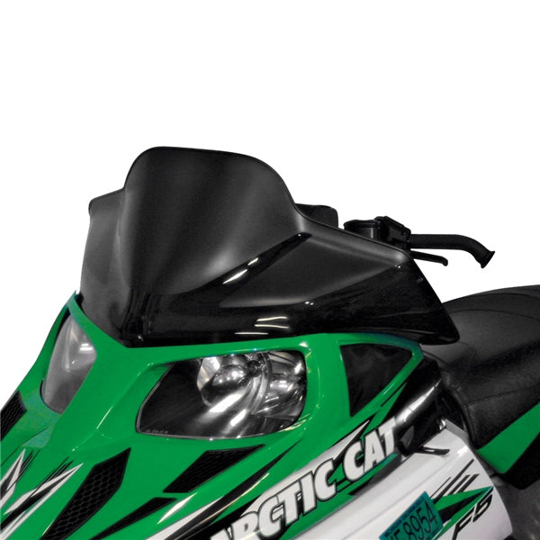 WINDSHIELD LOW 12" BK W/BK GRAP A/C