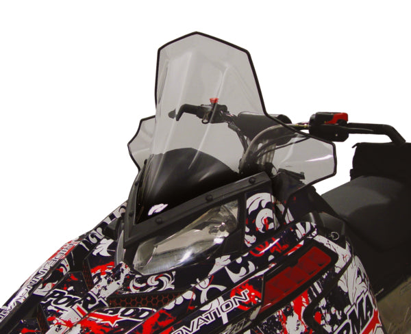 WINDSHIELD MID 19" CLR W/BK FADE POL