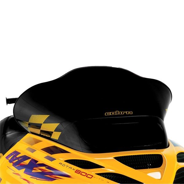 WINDSHIELD LOW 13.25" BK W/YL CHECK