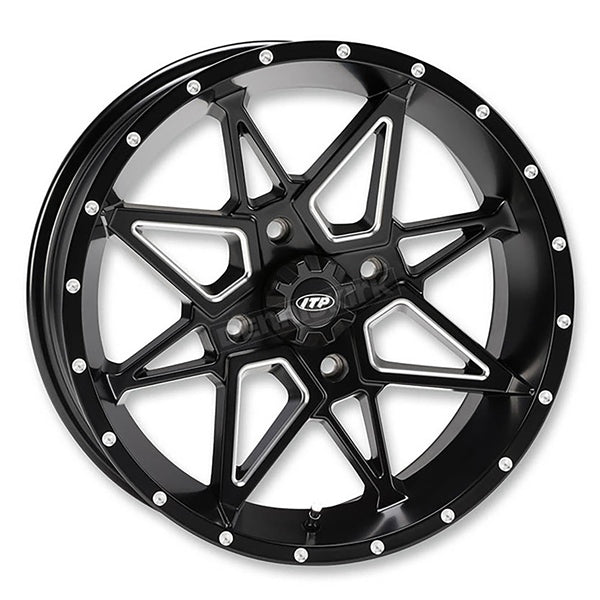 14X7 4/4 2+5 TORNADO BK MAT WHEEL ITP