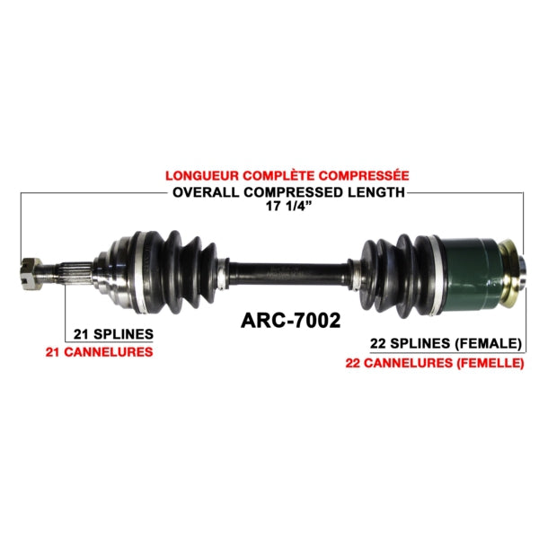 AXLE COMPL A/C TRAKMOTIVE