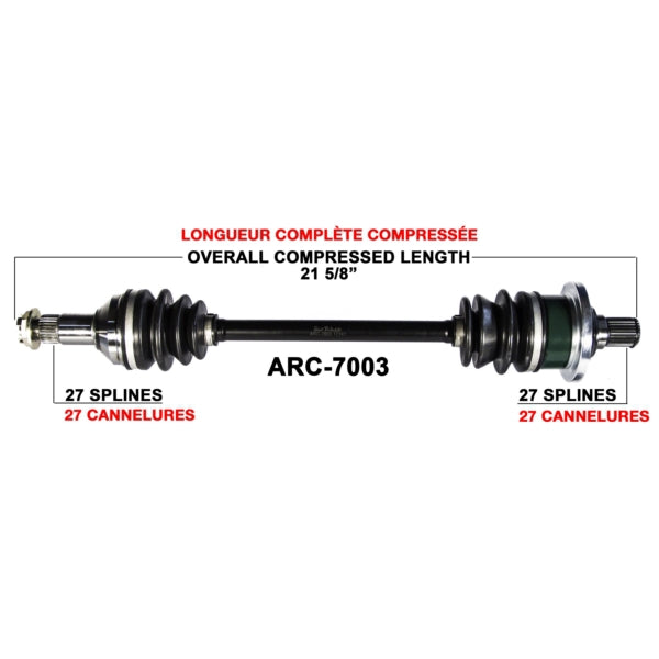 AXLE COMPL A/C TRAKMOTIVE
