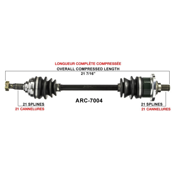 AXLE COMPL A/C TRAKMOTIVE