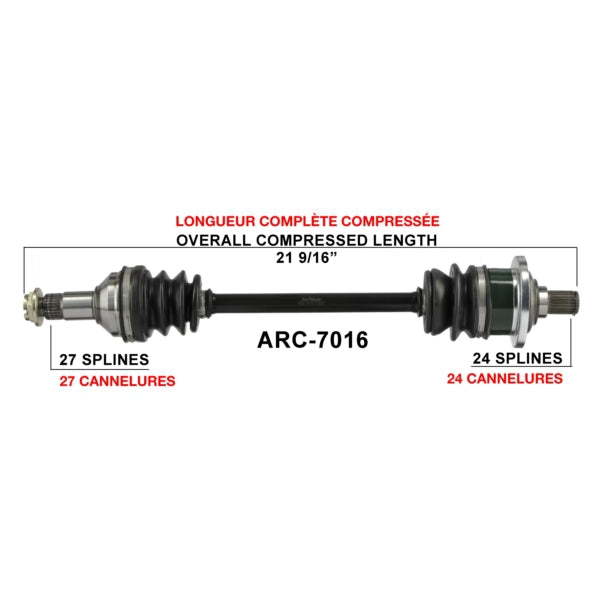 AXLE COMPL A/C TRAKMOTIVE