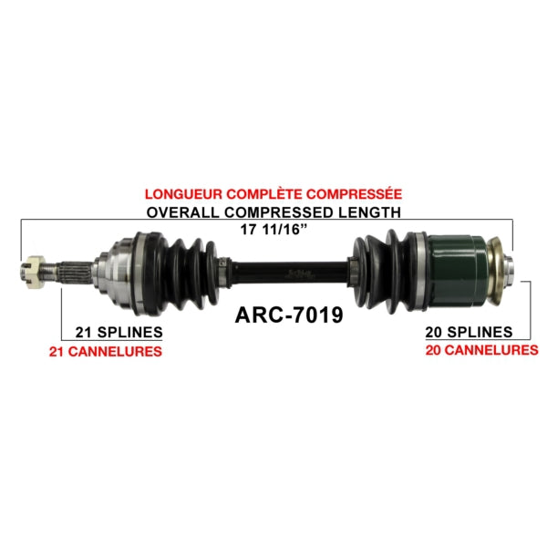 AXLE COMPL A/C TRAKMOTIVE