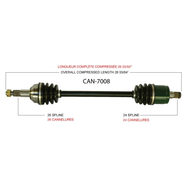 AXLE COMPL C-AM TRAKMOTIVE