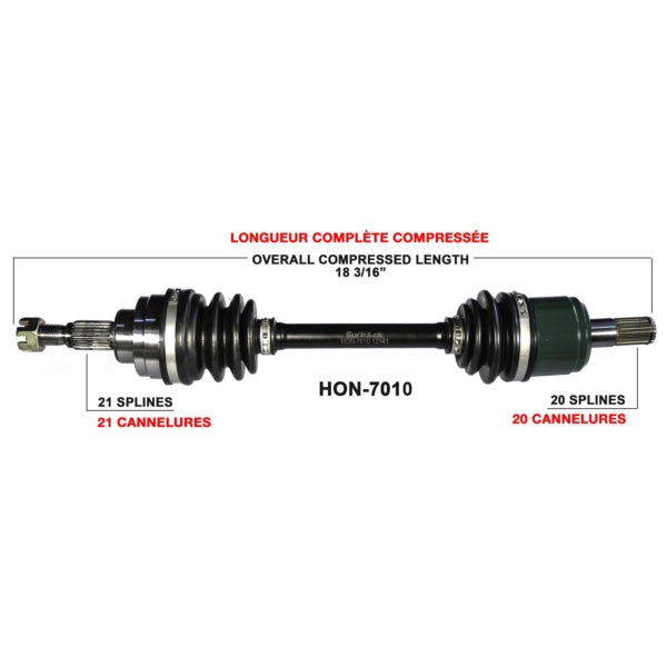 AXLE COMPL HON TRAKMOTIVE