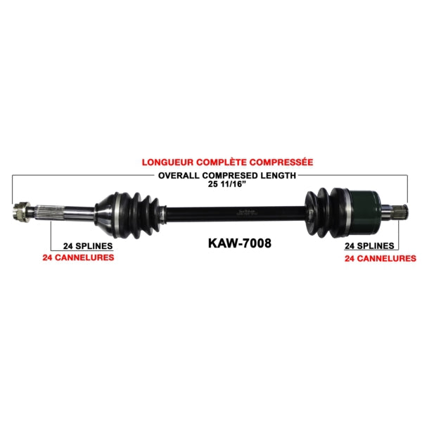 AXLE COMPL KAWA TRAKMOTIVE