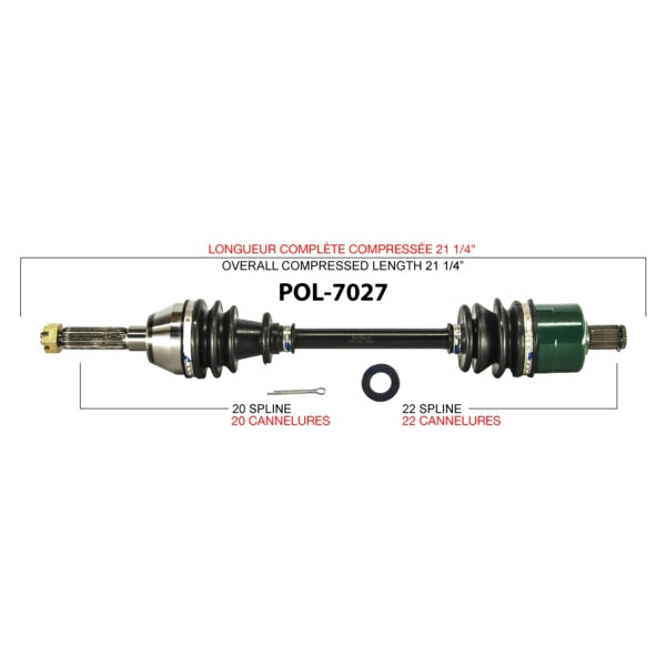 AXLE COMPL POL TRAKMOTIVE
