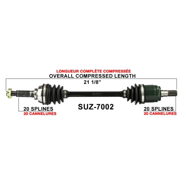 AXLE COMPL SUZ TRAKMOTIVE