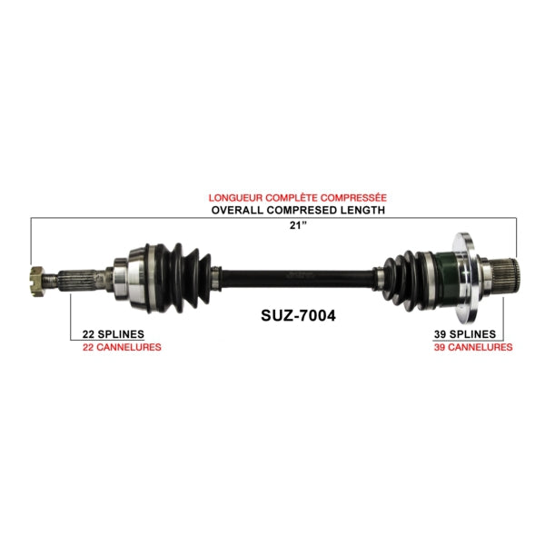AXLE COMPL SUZ TRAKMOTIVE