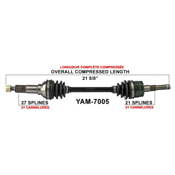 AXLE COMPL YAM TRAKMOTIVE