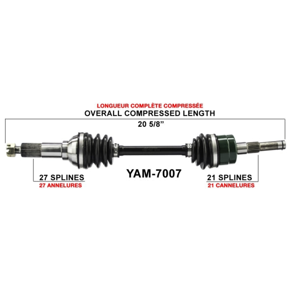 AXLE COMPL YAM TRAKMOTIVE