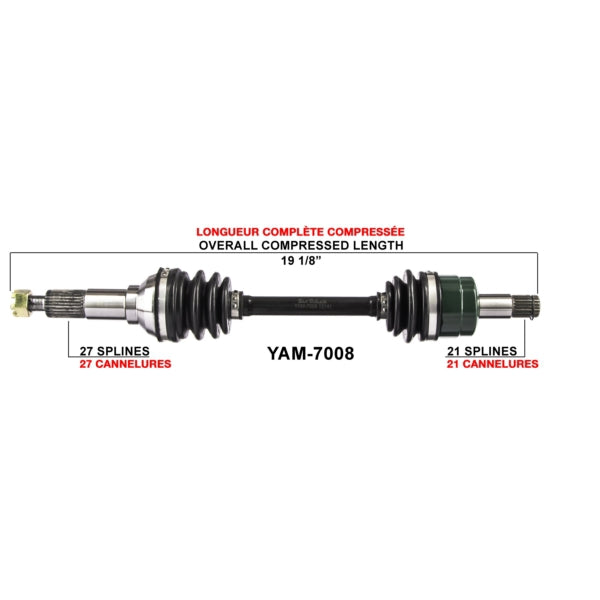 AXLE COMPL YAM TRAKMOTIVE