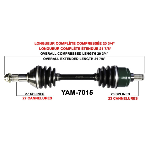 AXLE COMPL YAM TRAKMOTIVE