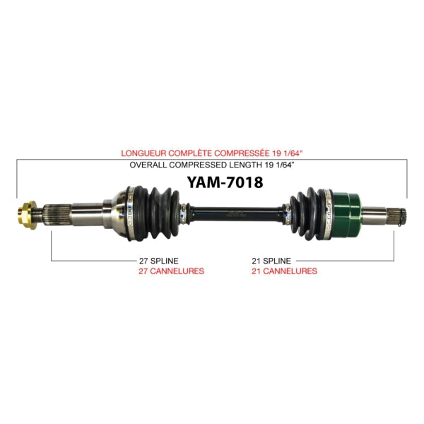 AXLE COMPL YAM TRAKMOTIVE
