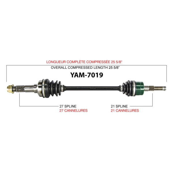 AXLE COMPL YAM TRAKMOTIVE