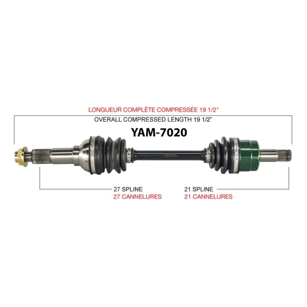 AXLE COMPL YAM TRAKMOTIVE