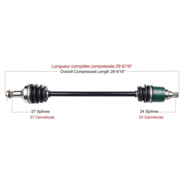 AXLE COMPL A/C TRAKMOTIVE