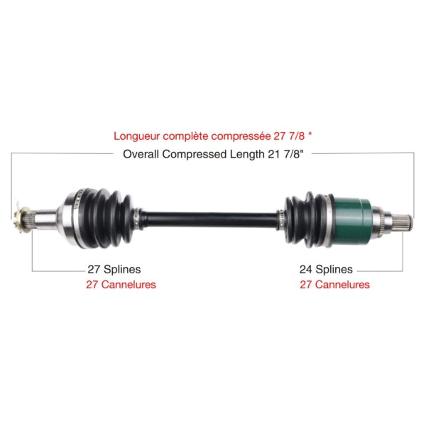AXLE COMPL A/C TRAKMOTIVE