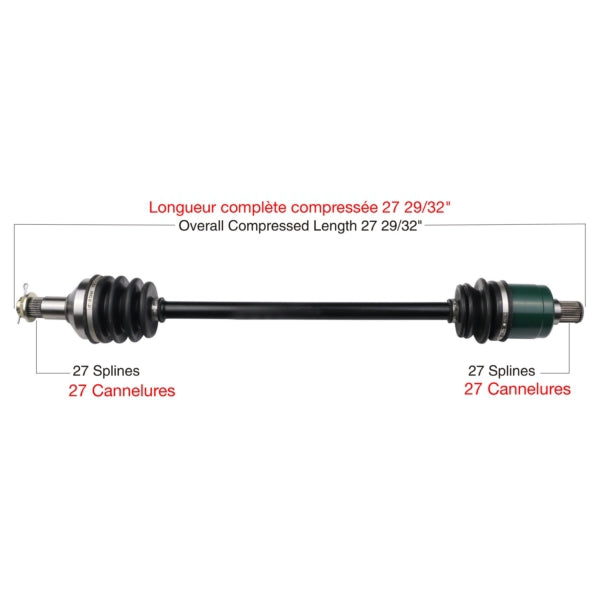 AXLE COMPL A/C TRAKMOTIVE