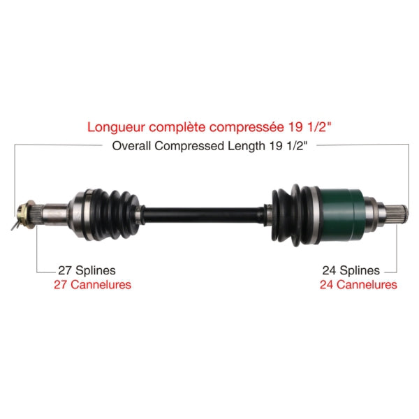 AXLE COMPL A/C TRAKMOTIVE