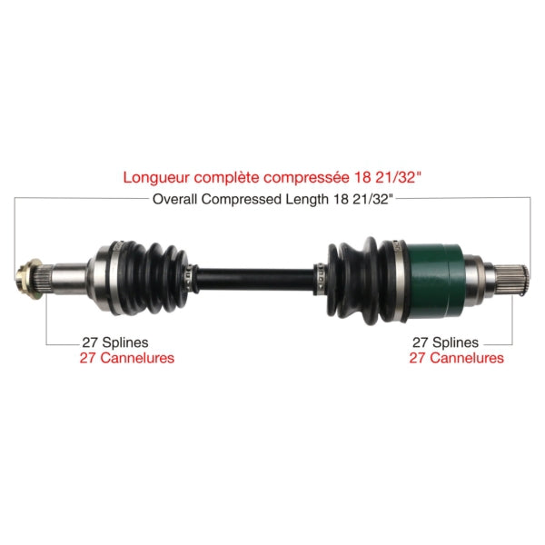 AXLE COMPL A/C TRAKMOTIVE